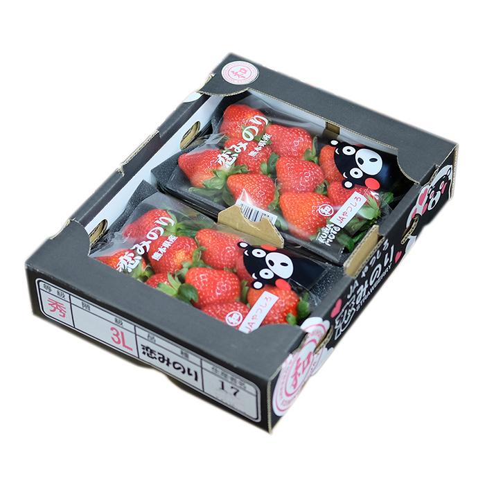 熊本県産 いちご 恋みのり 秀品 2パック セット （箱） : 生鮮卸売市場
