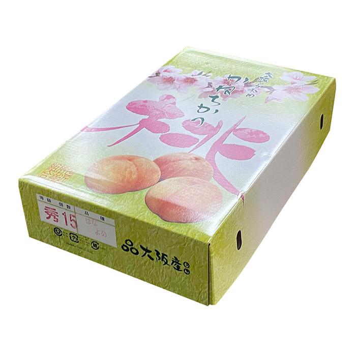 大阪府産 かねちか （包近） 桃 秀品 12〜15玉入り 約4kg （化粧箱