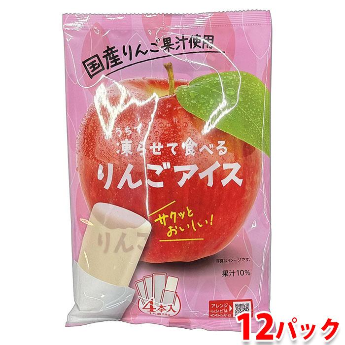 おうちで凍らせて食べる りんごアイス 280g（70g×4袋）×12パックセット