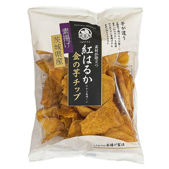 日興フーズ 金の芋チップ 素揚げ 茨城県産 紅はるか 100g×12パック入り