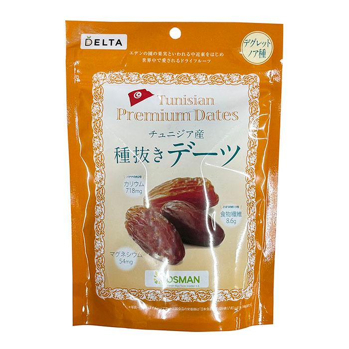 DELTA チュニジア産 種抜き デーツ 無添加 180g×12パック入 （箱） 種