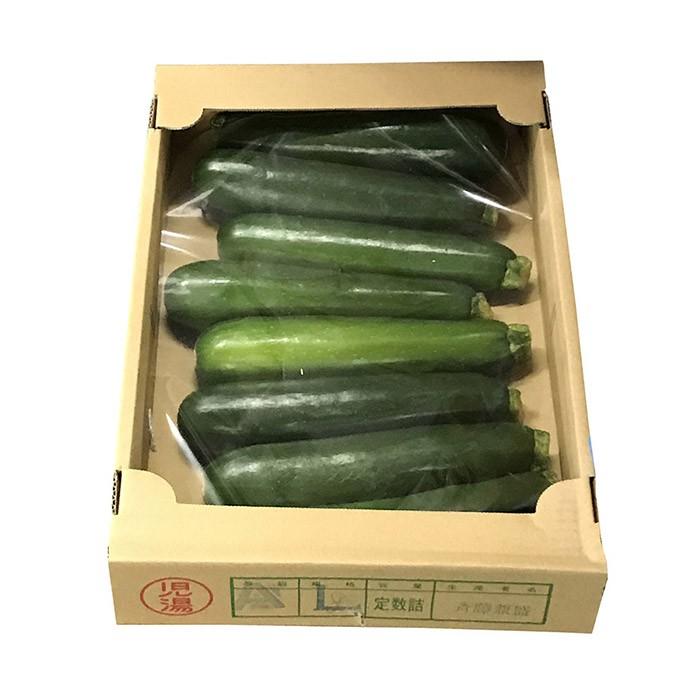 宮崎県産他 ズッキーニ 緑色 8〜12本入り （S〜Lサイズ） 約2kg （箱