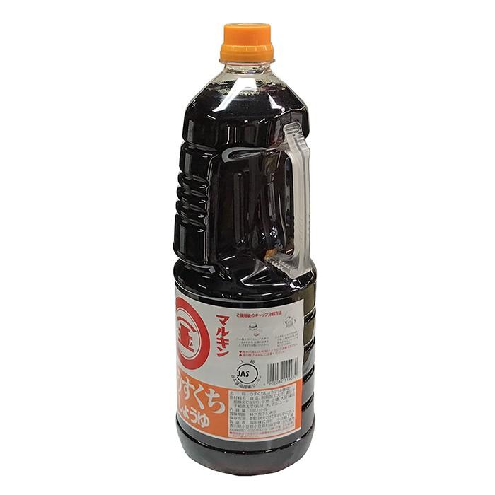 マルキン 本醸造（徳用）うすくちしょうゆ 1.8L : 生鮮卸売市場