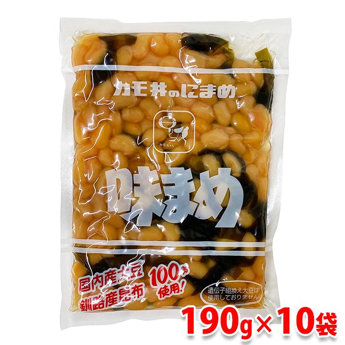 カモ井 味まめ 190g×10袋入り (箱) セット 業務用 煮豆 : 生鮮卸売市場