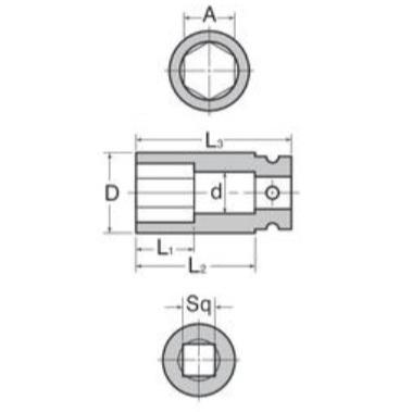 [正規店] マキタ 六角ソケット A-43365｜promart｜02