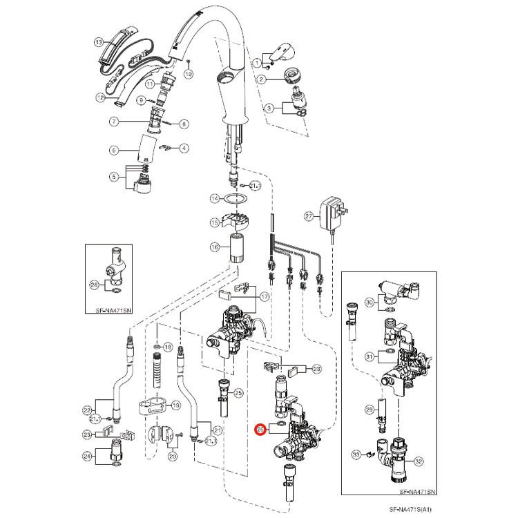 LIXIL(INAX)　分岐金具付給水バルブ　ASSY　A-8017