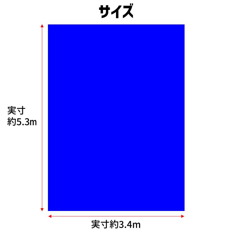 ブルーシート 厚手 #3000 2K×3K (3.6m×5.4m) コーナーガード付 ブルーシート 厚手 #3000 2K×3K (3.6m×5.4m) コーナーガード付