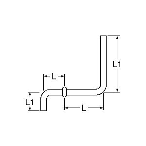 三栄水栓 ロータンク洗浄管32mm（310×440） H80-A :H80-A:プロマート ...