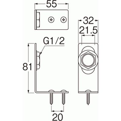 SANEI 三栄水栓 分岐止水栓ブラケット R641｜promart｜02