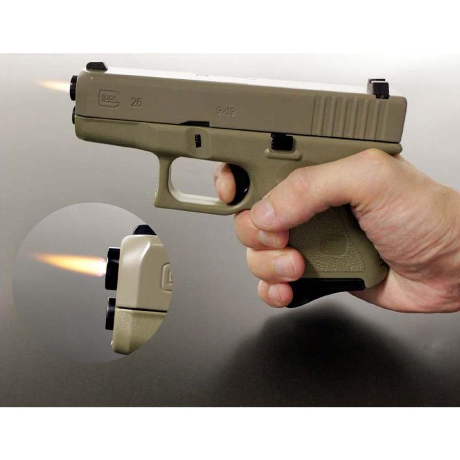 電子式ガスライター G26ターボライター 灰皿付き カーキ |  | 03