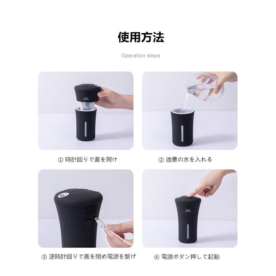 マイナスイオンダブルスプレー 加湿器 USB 充電式 コードレス 静音