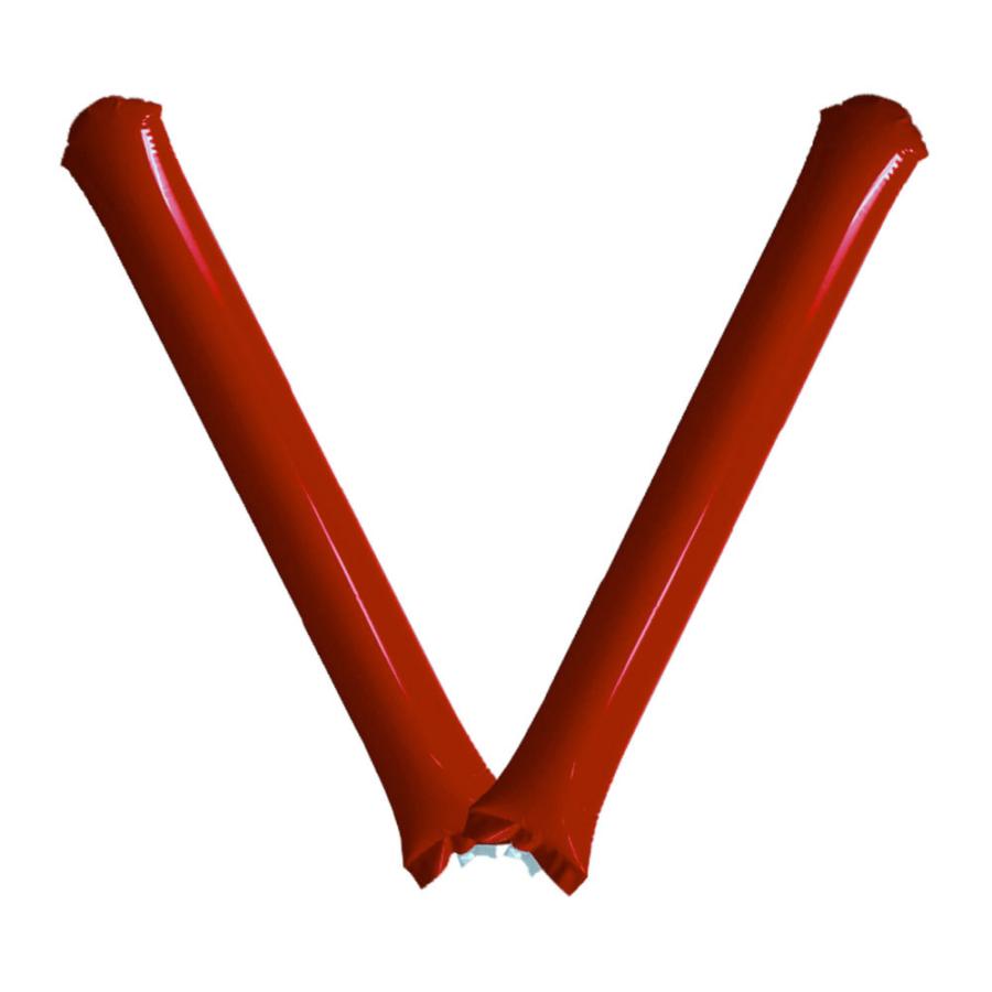 スティックバルーン えんじ色 2本組 チアスティック チアー