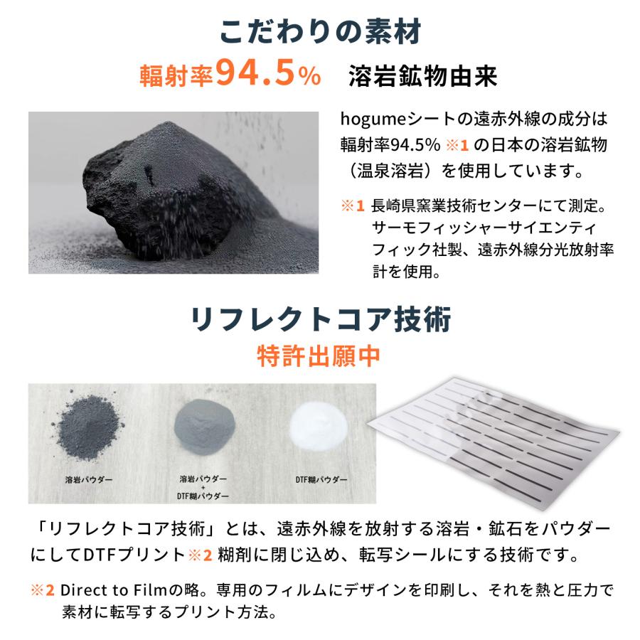 遠赤外線シート リカバリーウェア 貼るだけ hogume コンディショニング
