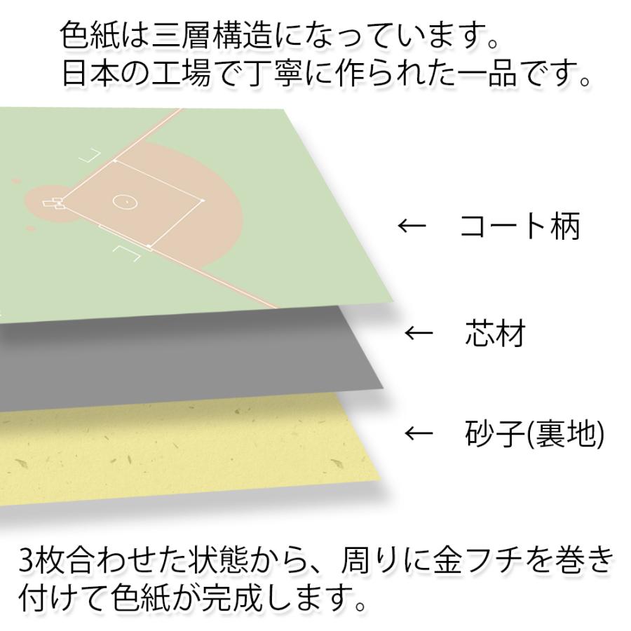 野球色紙 グラウンド柄 日本製 卒団記念品 引退記念品 記念品 ギフト プレゼント プチギフト プチプレゼント 少年野球 スポーツ少年団 スポ少｜promoshop｜05