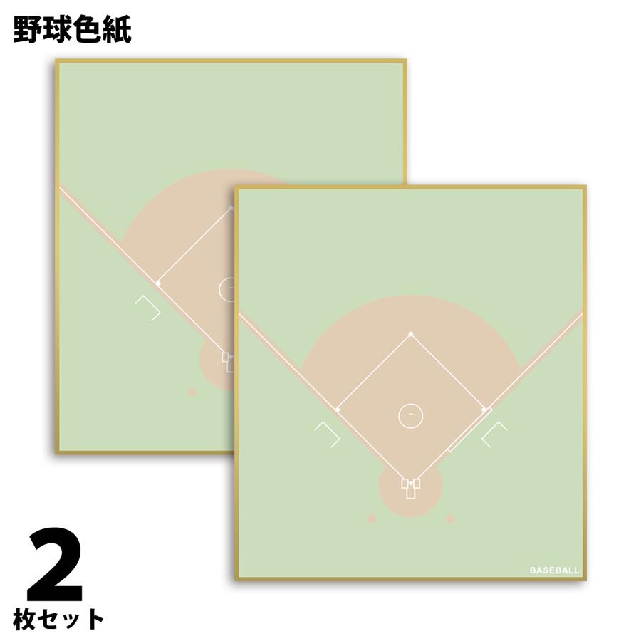 色紙 寄せ書きメッセージカード 部活 野球デザイン 卒団 記念品 手作り