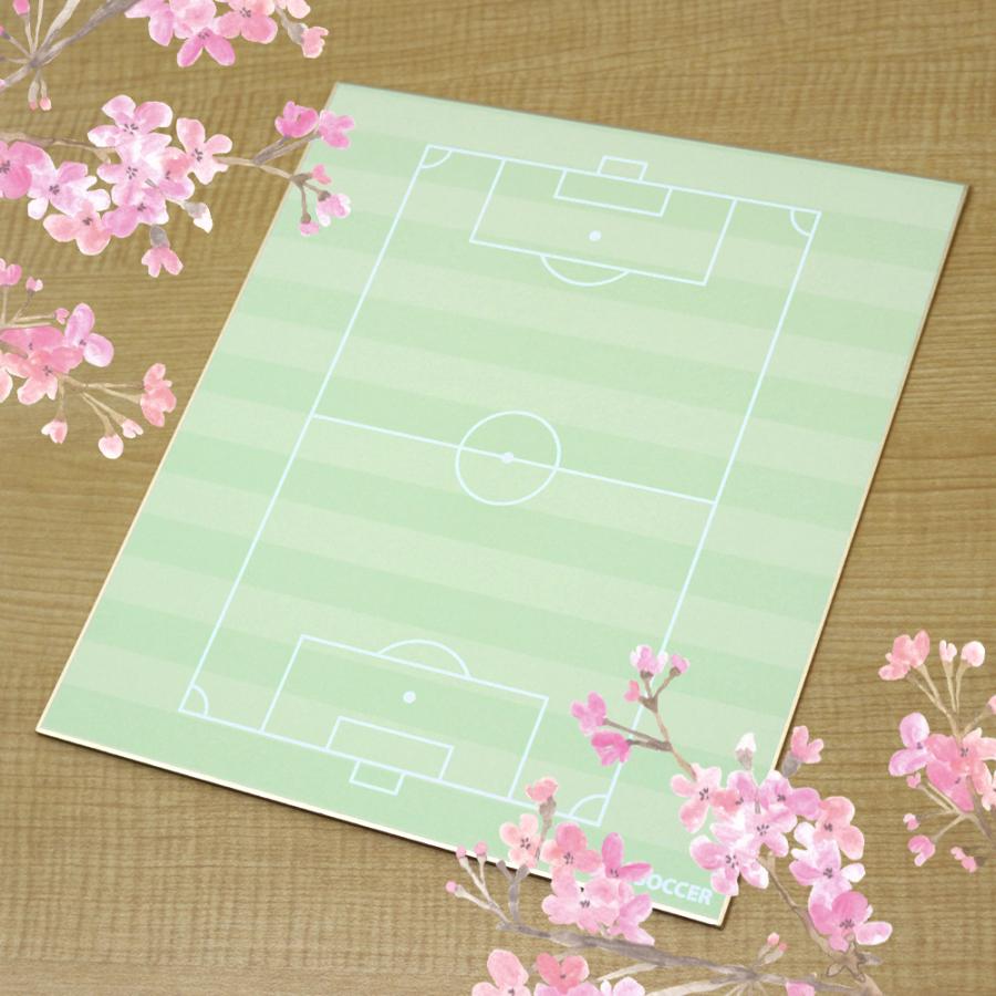 サッカー色紙 コート柄 日本製 卒団記念品 引退記念品 記念品 ギフト プレゼント プチギフト プチプレゼント 少年サッカー スポーツ少年団 スポ少｜promoshop｜03