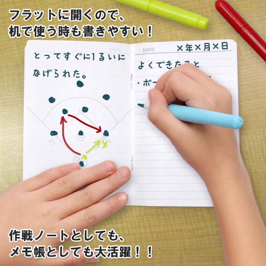 送料無料 日本製 野球ノート 50冊セット 手帳 子供 部活 卒業 卒部 卒団 引退 少年野球 スポーツ少年団 スポ少_3