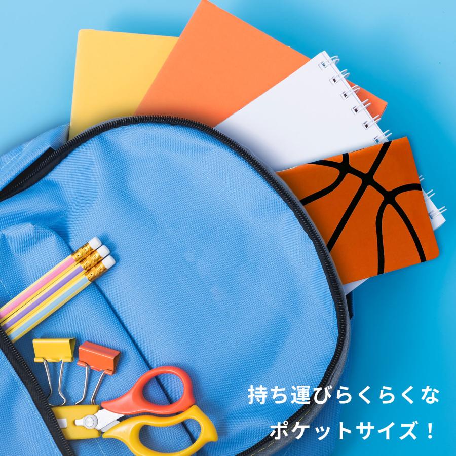 送料無料 日本製 バスケノート50冊セット 手帳 ミニバス 子供 卒業 卒団 引退 記念品 ミニバス スポーツ少年団 スポ少_7