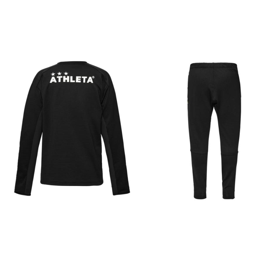 ATHLETA（アスレタ） グリッド起毛TRシャツ＆パンツ(上下セット） BLK