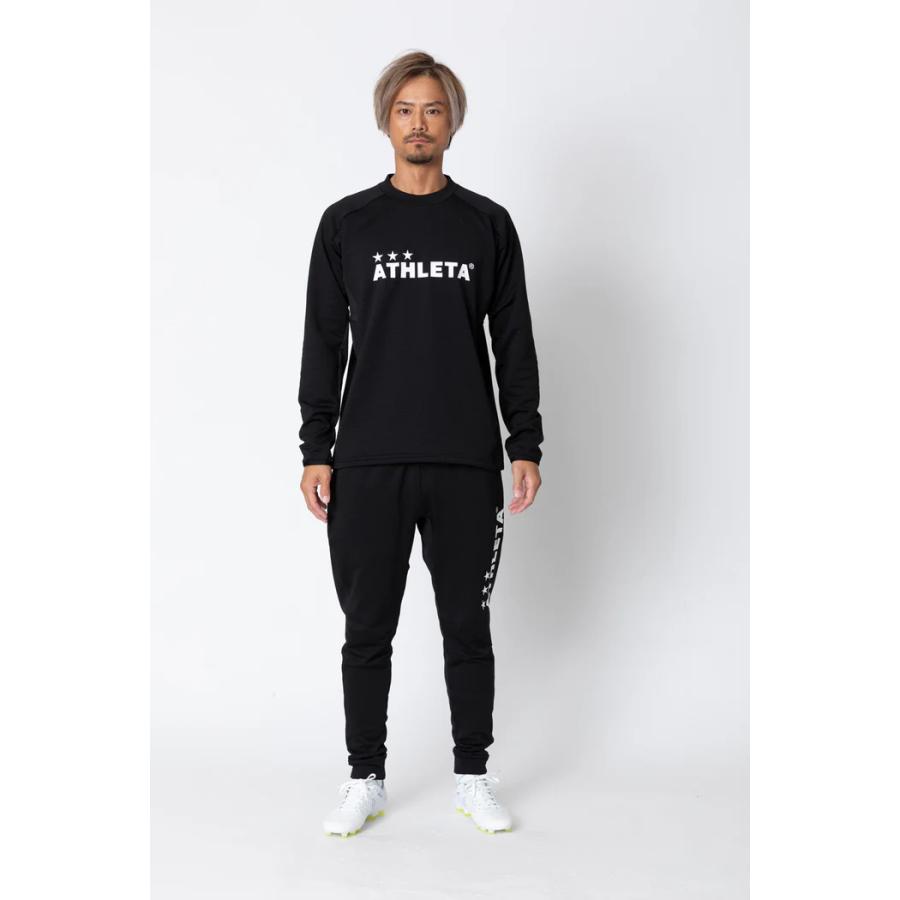 ATHLETA（アスレタ） グリッド起毛TRシャツ＆パンツ(上下セット） BLK