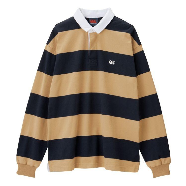 カンタベリー 4インチストライプラグビージャージ ベージュ 3L RA42621