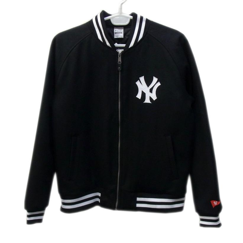 MLB ニューヨークヤンキース　ジャケット　正規品 Fanatics（ファナティクス） NY バーシティジャケット ブラック MM23