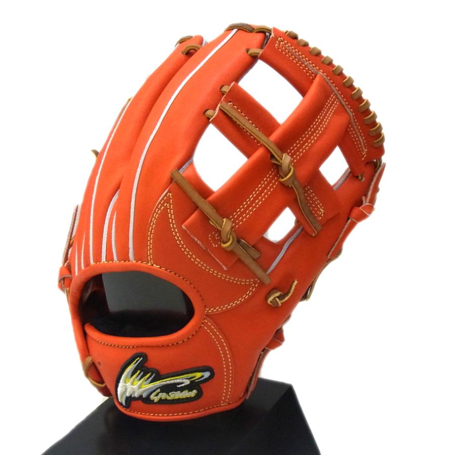 アイピーセレクト　軟式グローブ 黒/オレンジ 楽天市場】アイピーセレクト 軟式グラブ 内野手用 IP.058-Pr BK