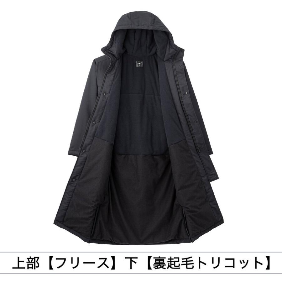 MIZUNO（ミズノ） ブレスサーモ中綿ロングコート （09）ブラック