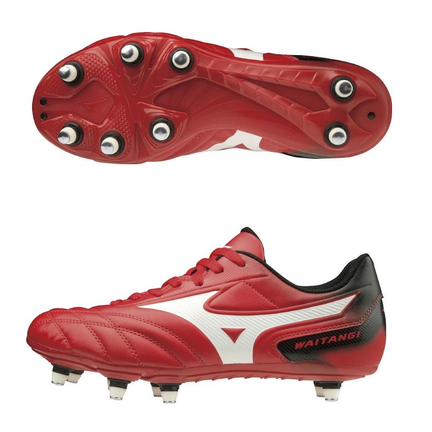 ミズノ／スパイク／ラグビー用／28.0／赤／R1GA200101／新品・未使用品 MIZUNO（ミズノ） ラグビーパイク ワイタンギ 2 CL （01） R1GA200101