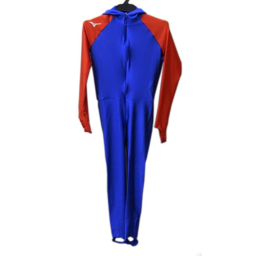 100 本物保証 ナカスポ別注品 Mizuno ミズノ ジュニア スピードスケートワンピース 75 ブルー レッド Z2jp9800 超目玉 Artrwanda Rw