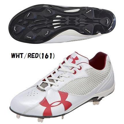 UNDER ARMOUR（アンダーアーマー） UA クラッチフィット ダイナプレイLOW 1262232-161 WHT/RED [野球 ...
