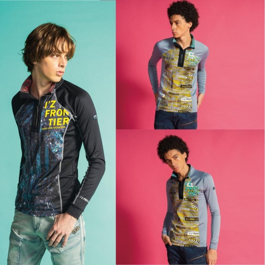 I'Z FRONTIER(アイズフロンティア)」発熱裏アルミジップシャツ/#9206