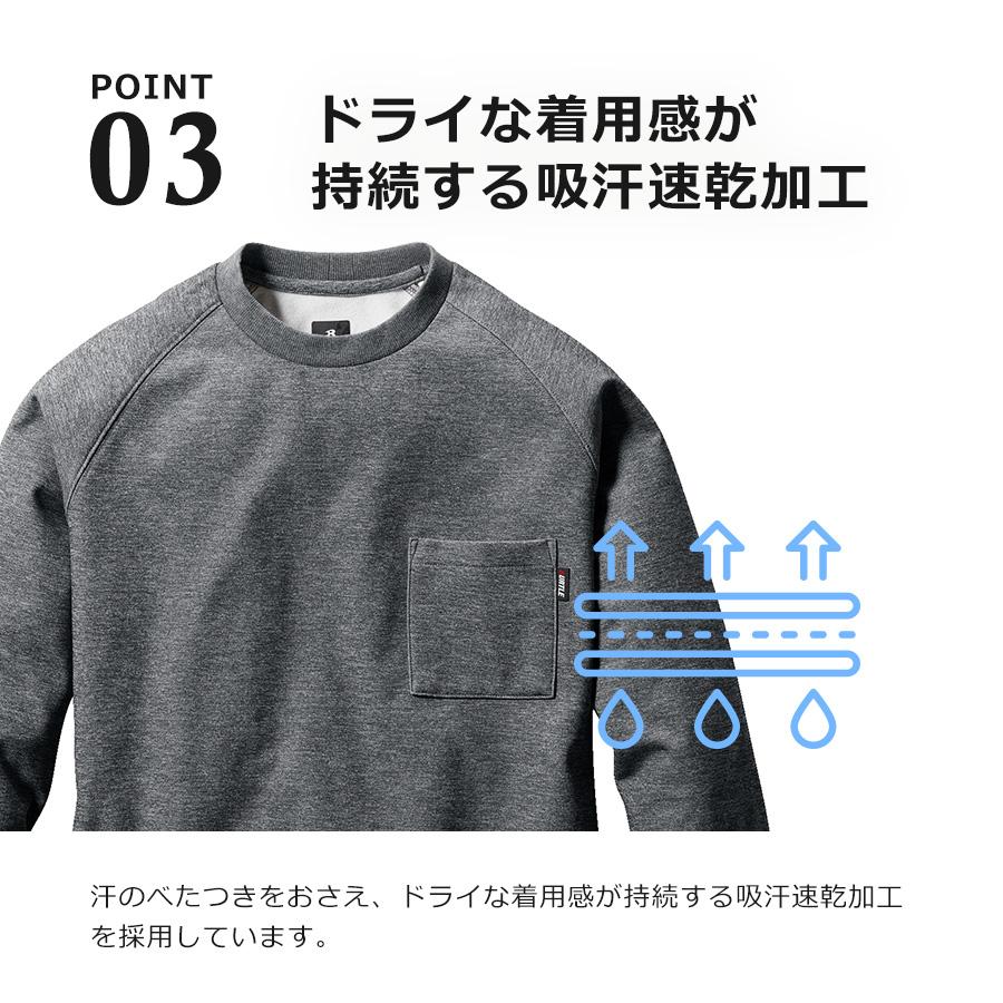 バートル ホットロングTシャツ 4078 メンズ インナー トップス 長袖