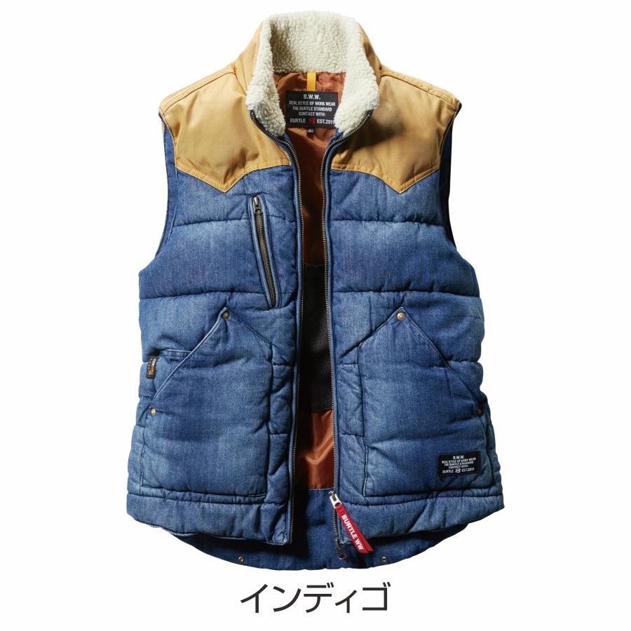 BURTLE バートル サーモクラフト対応 デニム防寒ベスト 5004