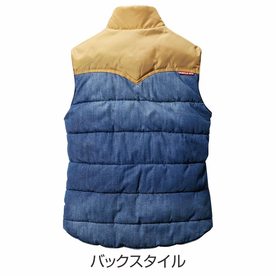 BURTLE バートル サーモクラフト対応 デニム防寒ベスト 5004