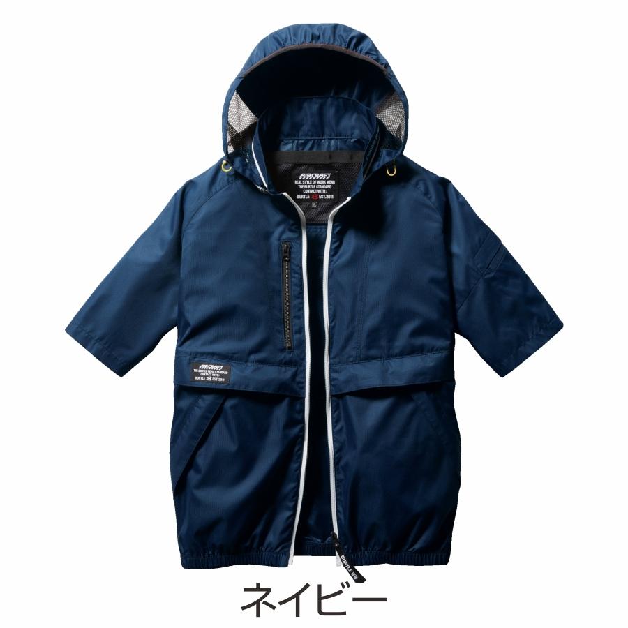 １点限　バートル　BURTLE　空調服　AC1076　半袖　ネイビー　紺　L 1点限 バートル BURTLE 空調服 AC1076 半袖 ネイビー 紺 L