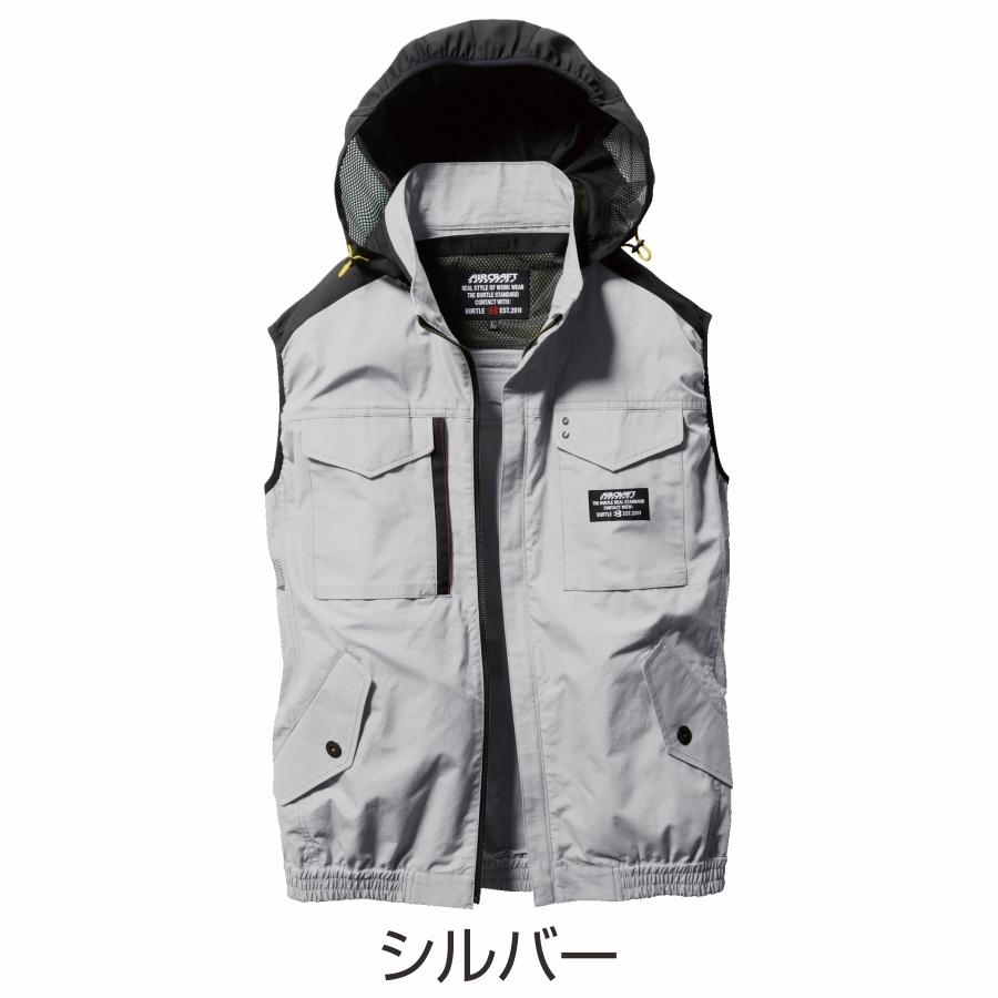 BURTLE（バートル） エアークラフト 綿ベスト AC1184 メンズ 空調 夏物