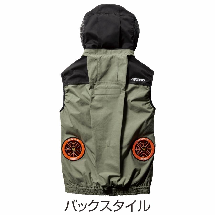 BURTLE バートル エアークラフト 綿ベスト AC1184 メンズ 空調 夏物