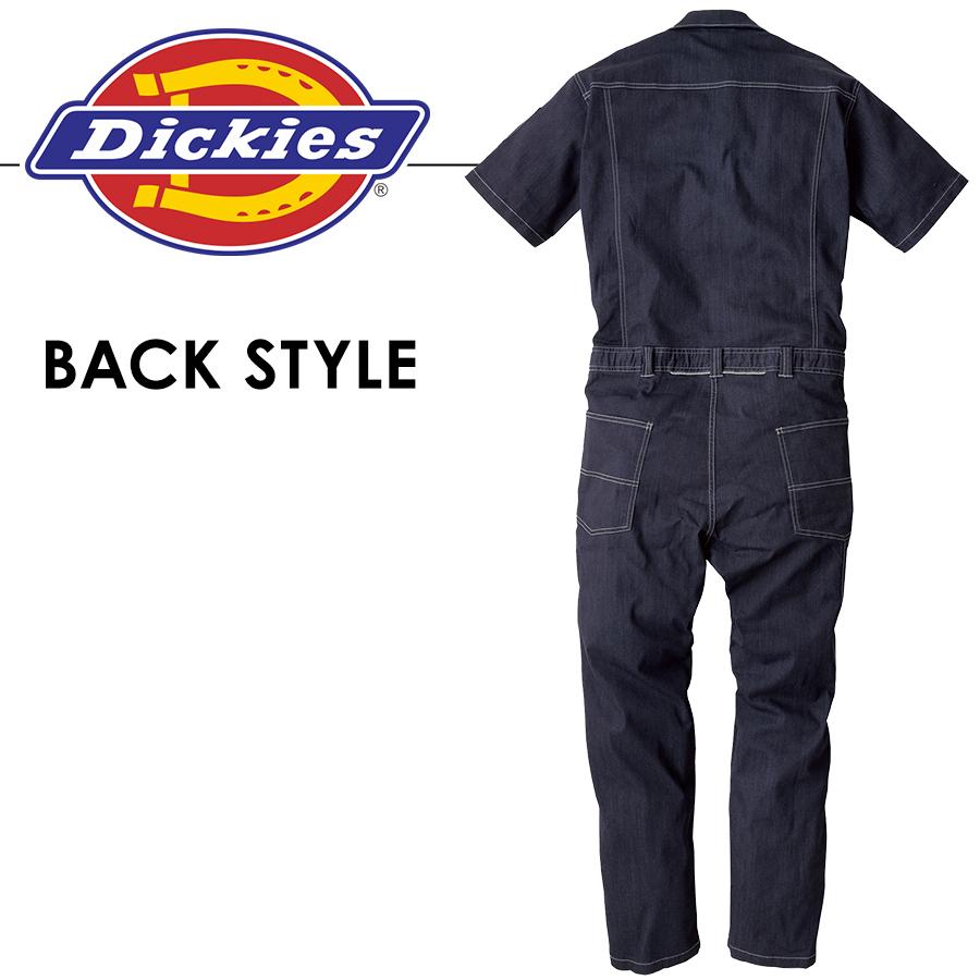 Dickies（ディッキーズ） 「」CORDURAストレッチデニム半袖ツナギ/D