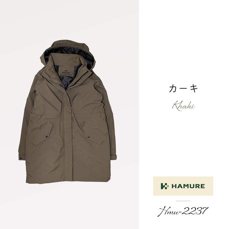 ハミューレ レディース 防水防寒ハーフコート HMO-2237 アウター 中綿