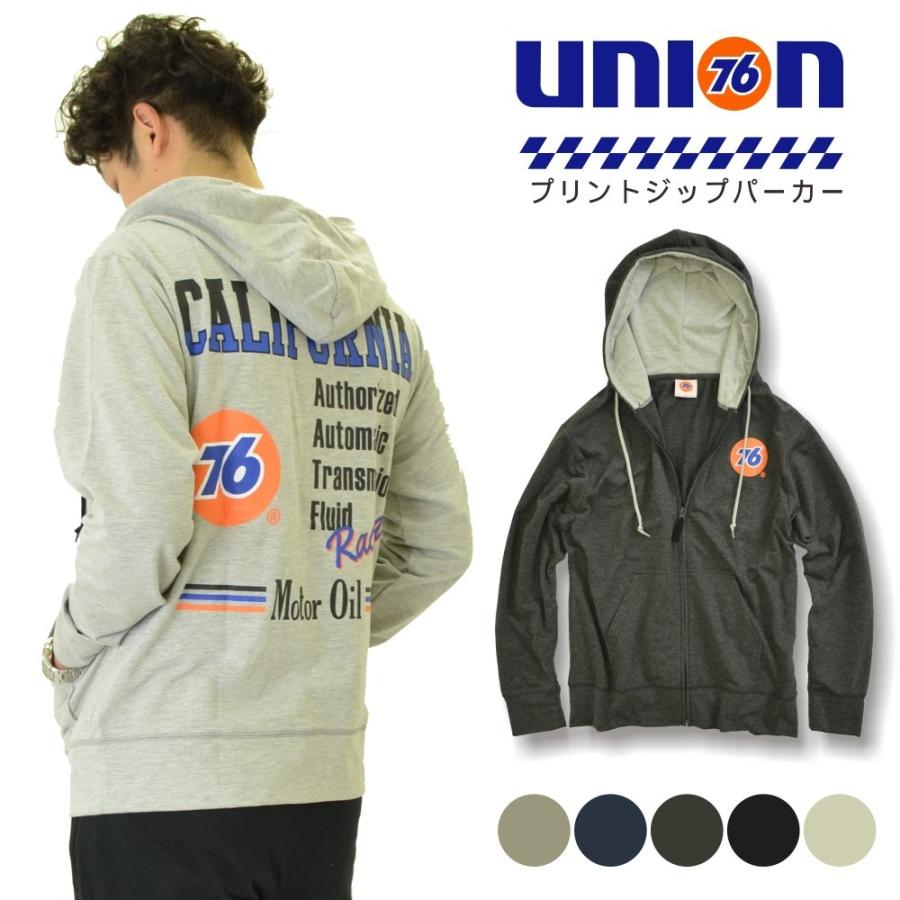 UNION76（ナナロク）」プリントジップパーカー/No.76-19115/【2019 WEX
