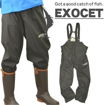 上下別売 EXOCET エグゾゼ ウレタンストレッチレインサロペット
