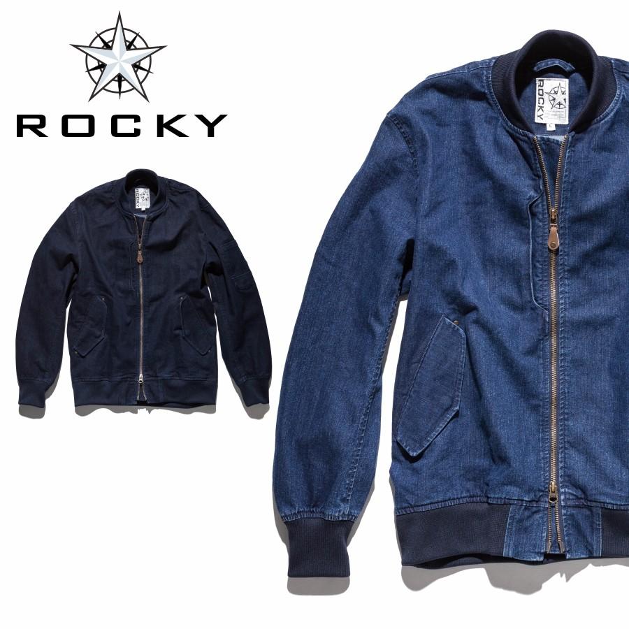 MA-1ジャケット キルティングフロントデニムセット アウトレット] 「ROCKY（ロッキー）」デニムMA-1ジャケット