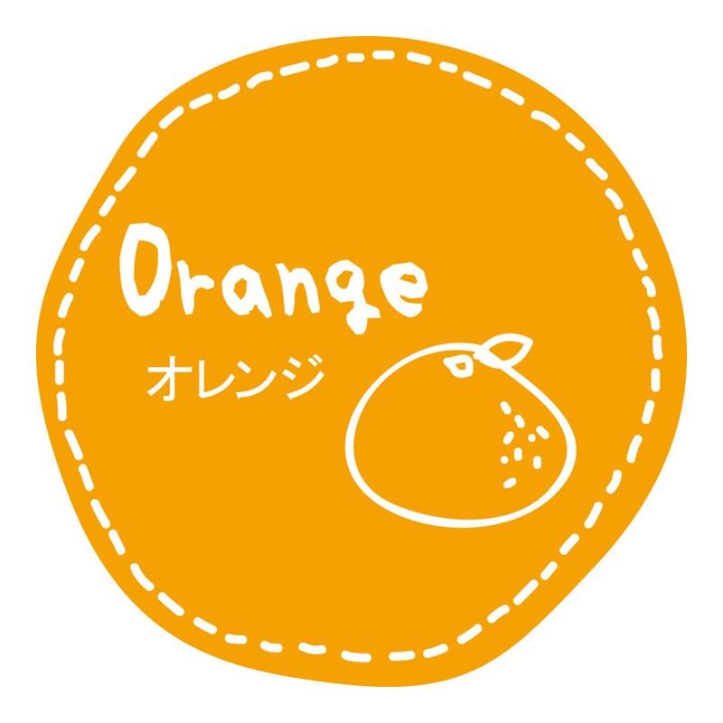 オレンジ シール 100片 テイスティシール スズカ未来｜propack-kappa1
