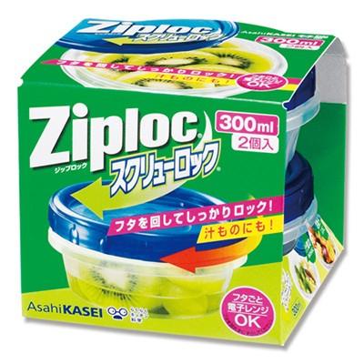 ジップロック スクリューロック 300ml 2個 保存 容器 旭化成ホームプロダクツ｜propack-kappa1