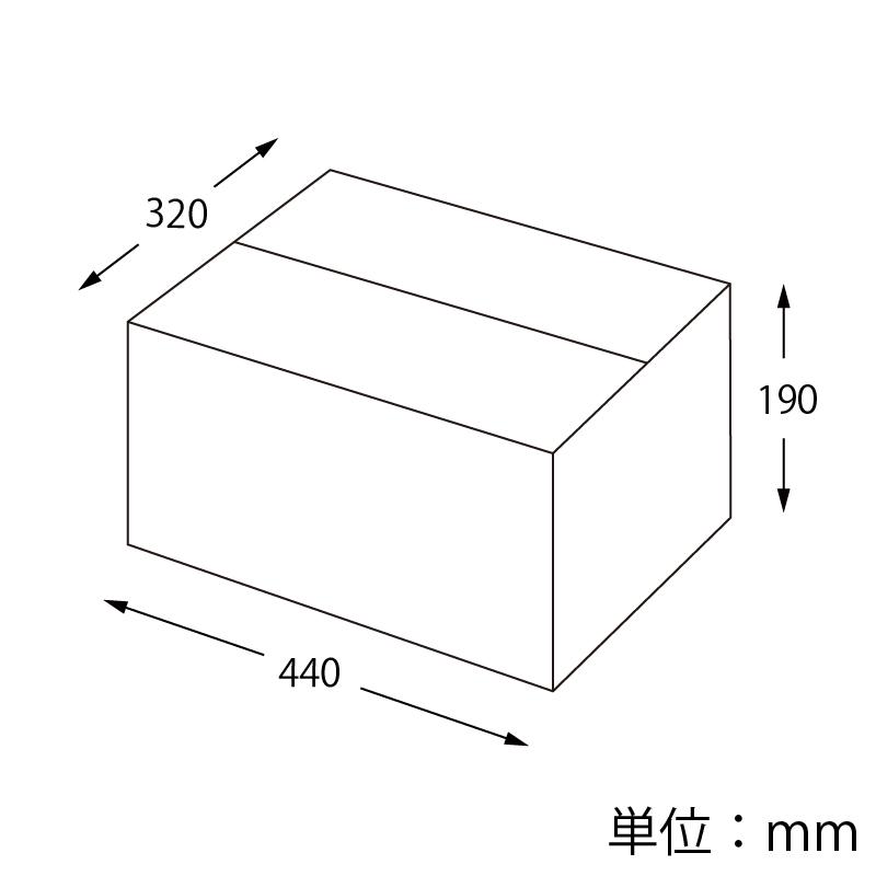 【100サイズ対応】A3用-190 段ボール 20枚 ワンタッチ式 宅配便 無地 シモジマ HEIKO｜propack-kappa1｜04