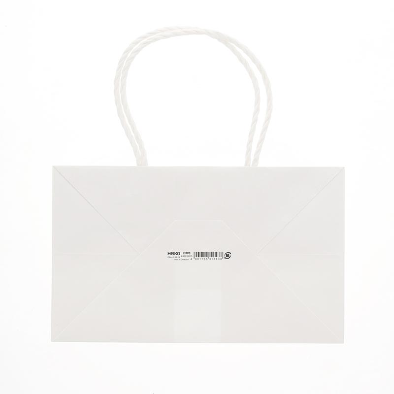 HEIKO（ヘイコー） 紙袋 手提げ紙袋 Pスムースバッグ 25-15 白無地 幅