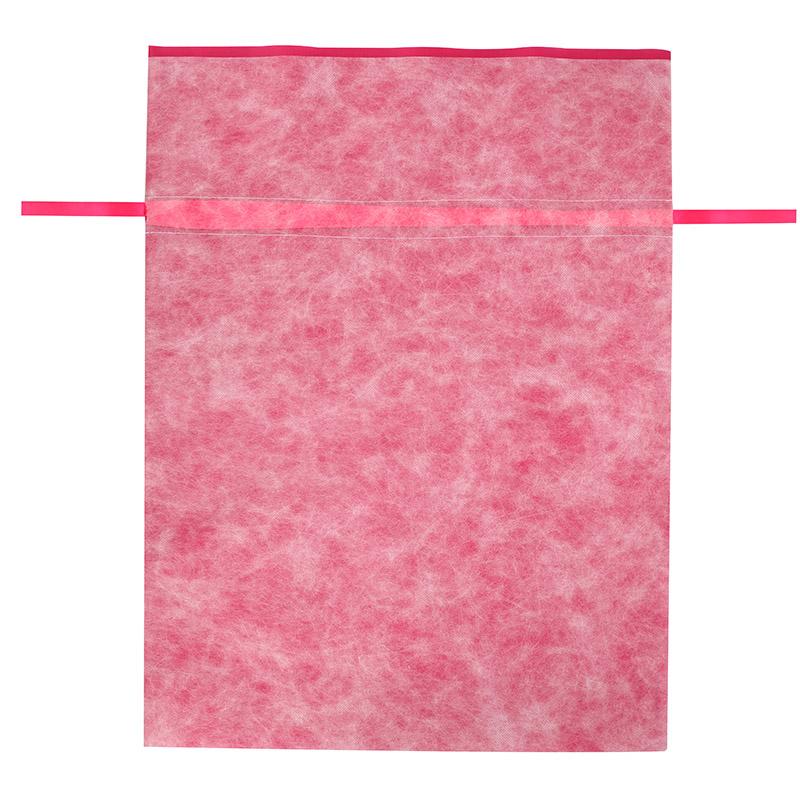 セブチ　大巾着袋　ピンク HEIKO（ヘイコー） 不織布 巾着袋 Fバッグ Wシャンテタイプ LL ピンク