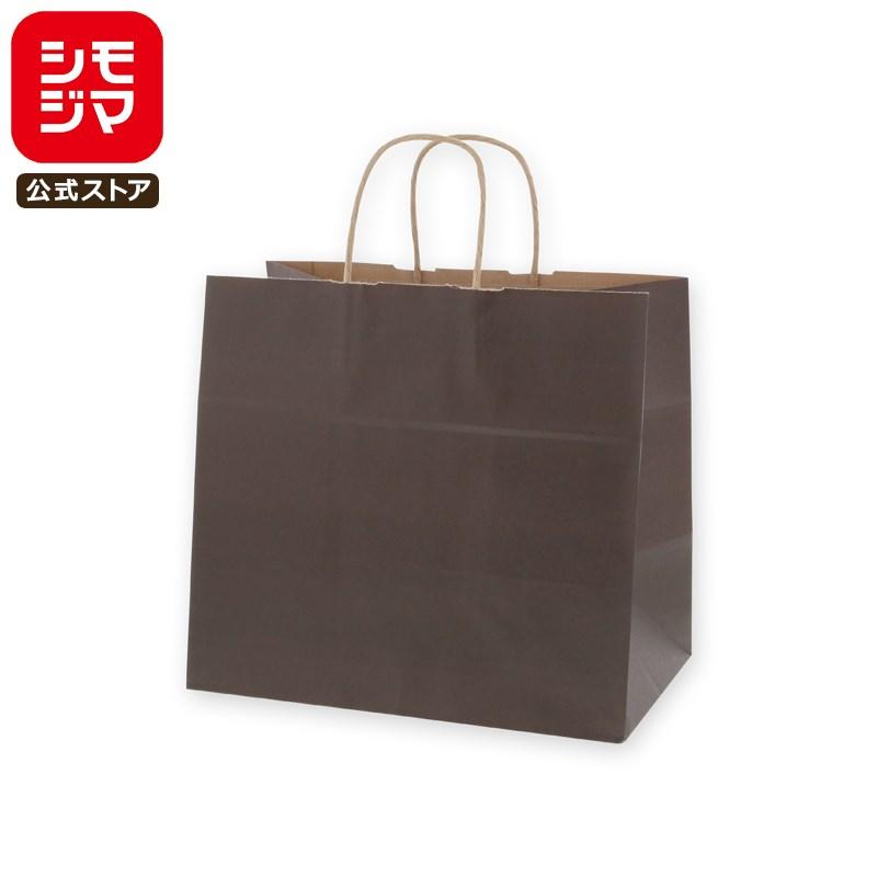 シモジマ HEIKO 紙袋 手提げ紙袋 25チャームバッグ 32-4 未晒 焦茶C 幅