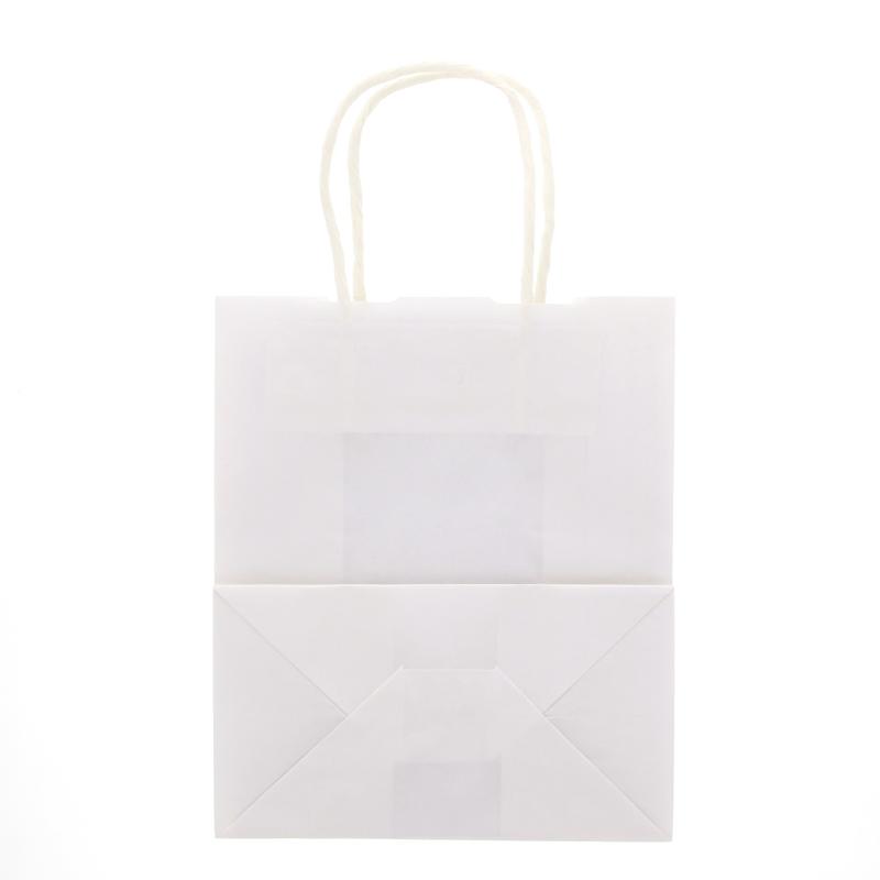 シモジマ HEIKO 紙袋 手提げ紙袋 25チャームバッグ 21-12 晒白無地 幅